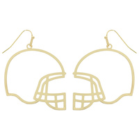 FOOTBALL HELMET METAL EARRING