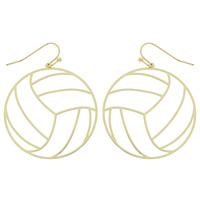 VOLLEYBALL BALL METAL EARRING