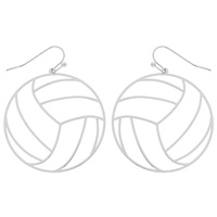 VOLLEYBALL BALL METAL EARRING