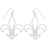 FLEUR DE LIS METAL EARRING