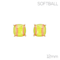 GAMEDAY SOFTBALL STUD EARRINGS