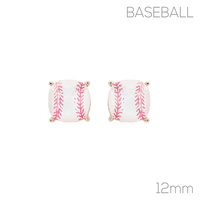 GAMEDAY BASEBALL STUD EARRINGS