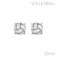 GAMEDAY VOLLEYBALL STUD EARRINGS