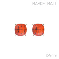 GAMEDAY BASKETBALL STUD EARRINGS