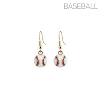 GAMEDAY BASEBALL DANGLE EARRINGS