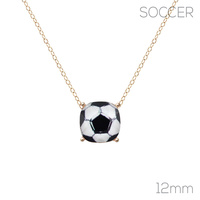 GAMEDAY SOCCER CHARM PENDANT NECKLACE